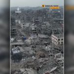 ویدیو | تصاویر هوایی جدید از شمال غزه بعد از ۵۰۰ روز حملات اسرائیل