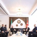 دیدار رؤسای جمهور ایران و ترکیه در حاشیه برگزاری اجلاس سران اکو در جمهوری آذربایجان